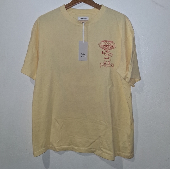 NWT ANTHRO' DAMSON MADDER Pizza Party Boyfriend Tee - Picture 4 of 8